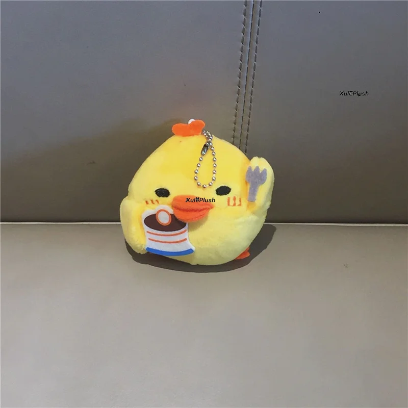 Игрушечная утка прибл. 5 12 см Милая желтая плюшевая игрушка брелок плюшевые