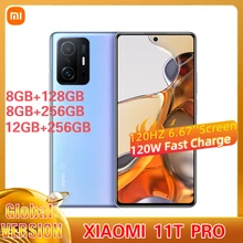 Global Version Xiaomi Mi 11T Pro 5G Phone 12GB+256GB Snapdragon 888 NFC 108MP Camera 120W Fast Charge AMOLED Screen Smartphone