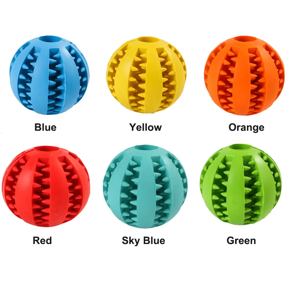 

AAA Funny Pet Dog Toys Nontoxic Bite Resistant Toy Ball for Pet Dogs Puppy Food Treat Feeder Tooth Cleaning Ball Pet Products