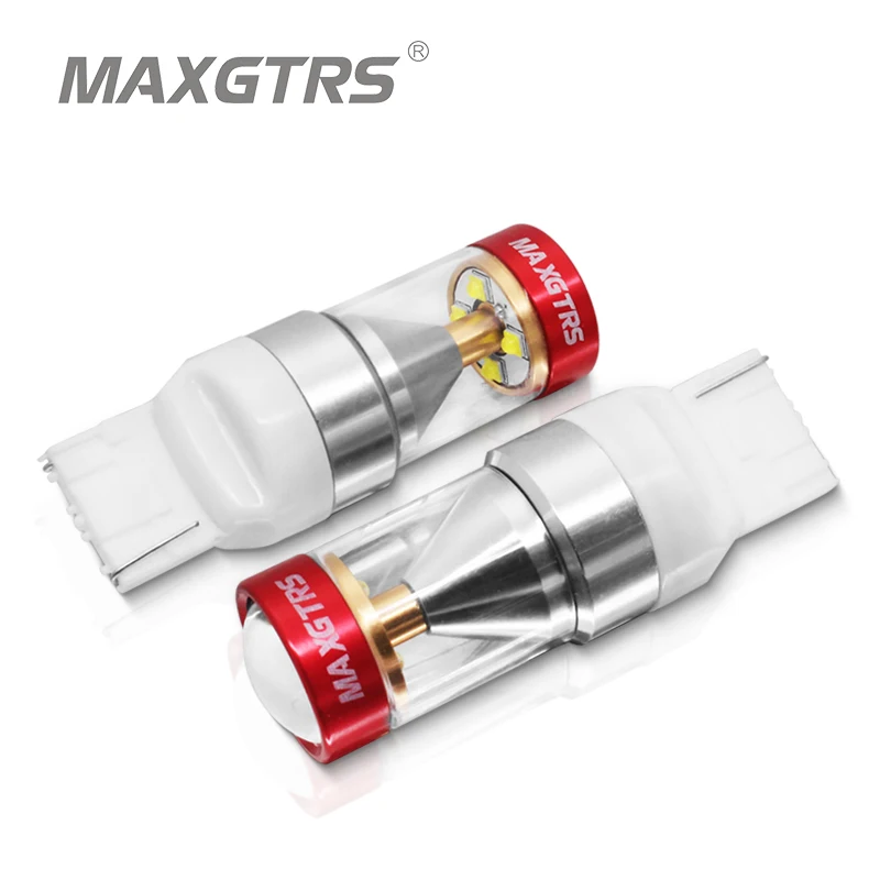 Светодиодные лампы заднего хода T20 7440 W21W 7441 2 шт. указатели поворота и парковки для