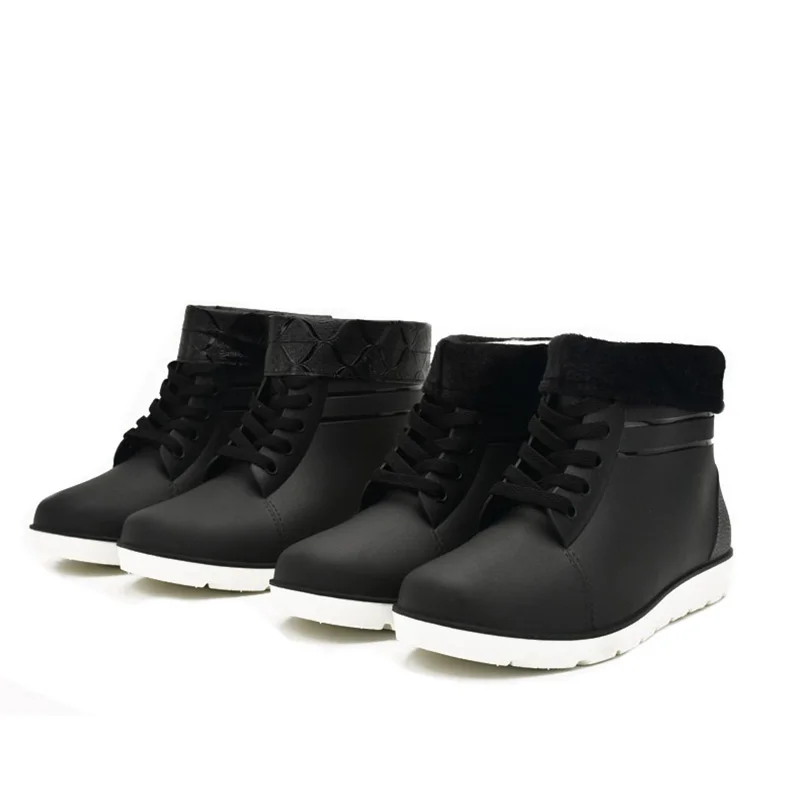 Сапоги Aleafalling мужские универсальные модные водонепроницаемые на шнуровке