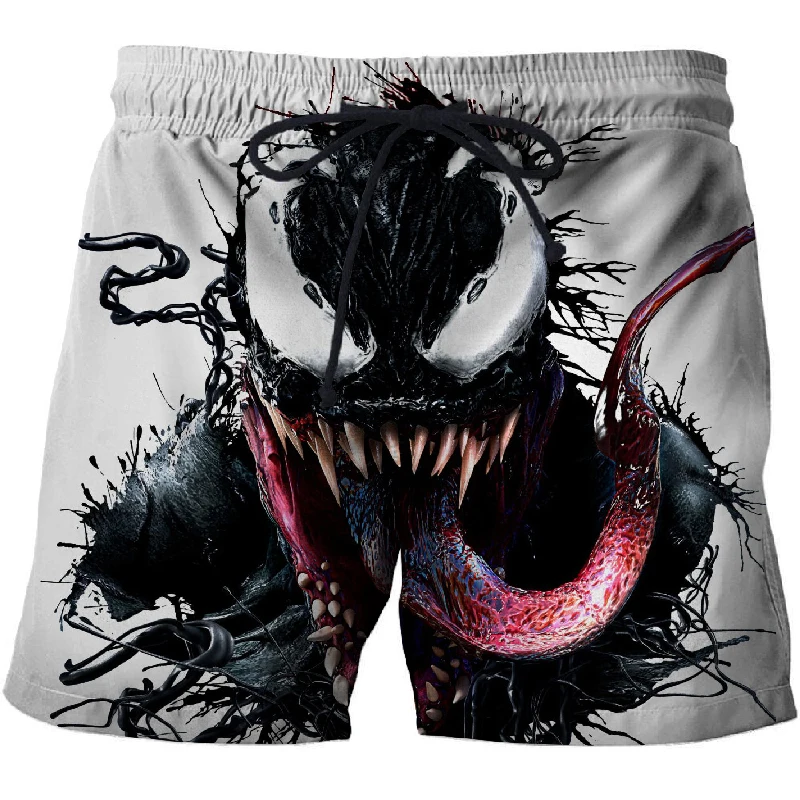 Новые мужские шорты с 3D принтом venom шорты мужские и женские летние пляжные шорты крутые шорты Удобная уличная одежда uni