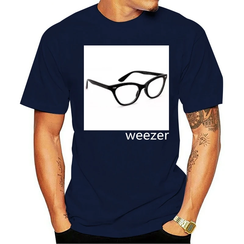 Weezer-пиксельный очки-футболка Модная футболка-xl-2xl Новый Привет верность Мерч S-M-L