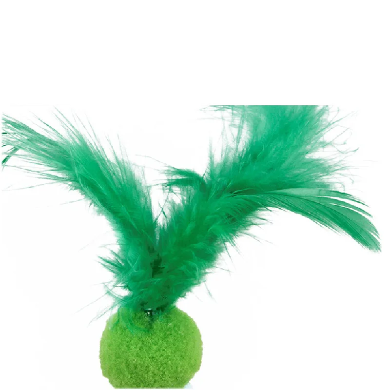 Интерактивная игрушка для кошек мягкие перья и колокольчик Аксессуары с бисером