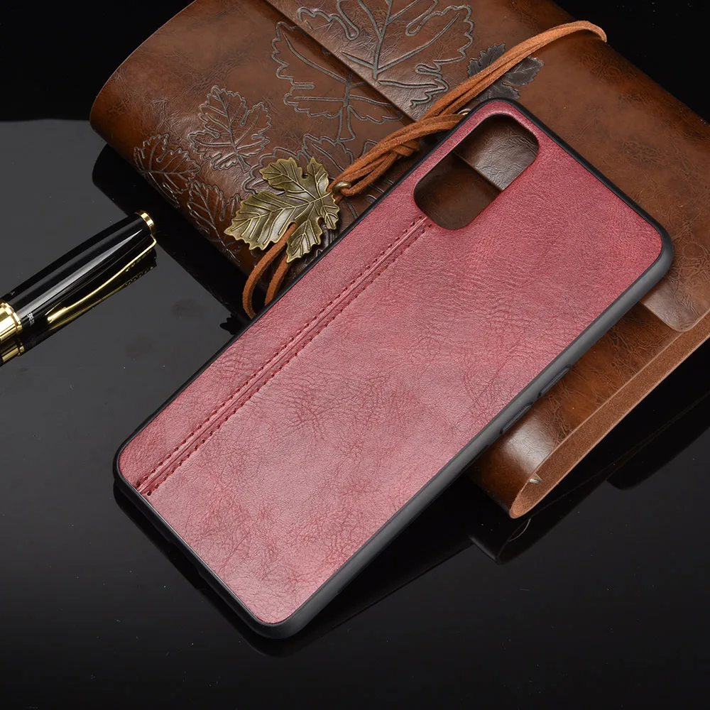 Чехол Oppo Reno4 для телефона задняя крышка из телячьей кожи с мягкими краями |