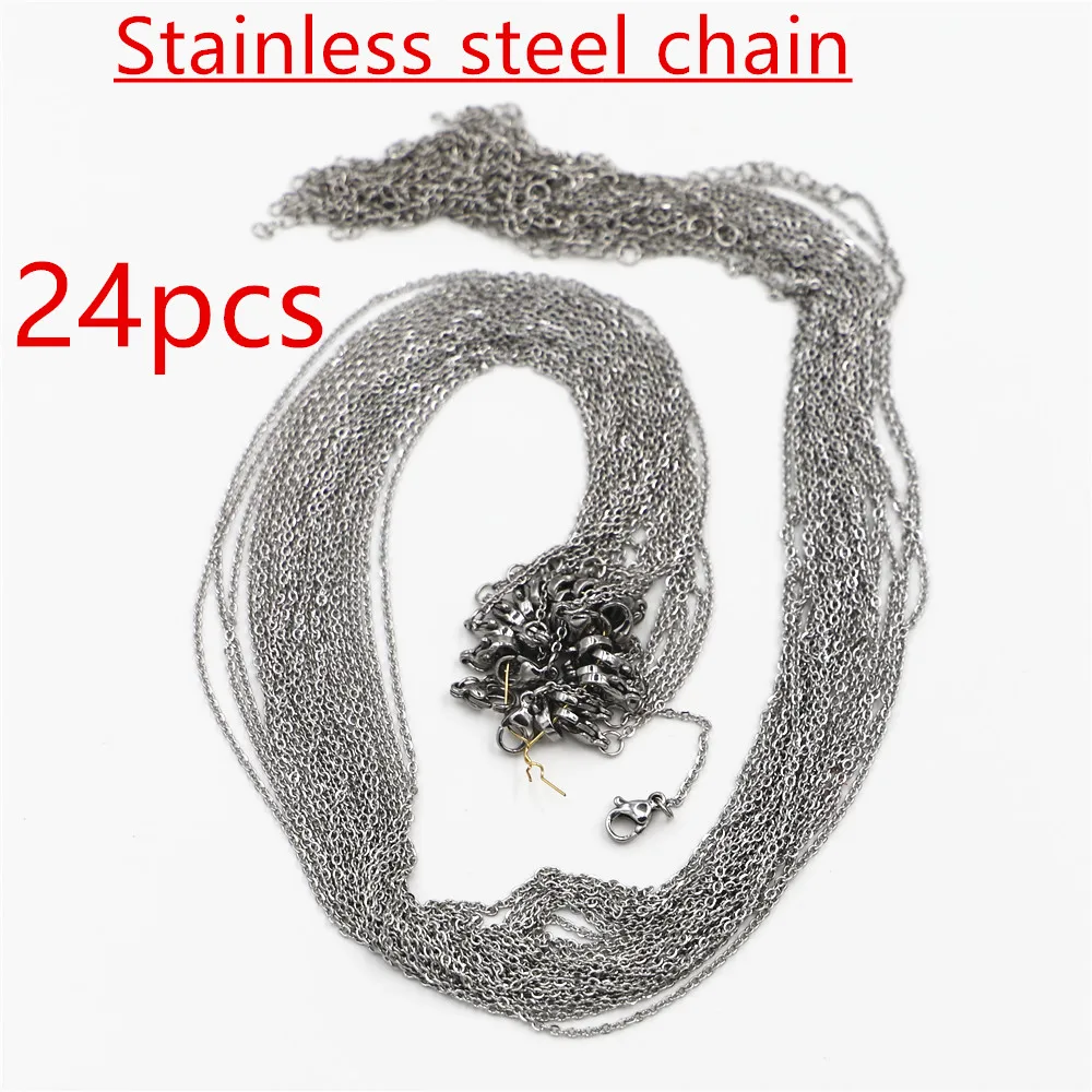 

24PCS Wholesale Thousand Flower Glass Hexagonal Cylindrical Pendant Fashion Healing Charm Bullet Pendant Making Accessories