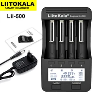 liitokala lii500 lcd 3 7v1 2v aaaaa 186502665016340145001044018500 battery charger with screen12v 2a adapter usb 5v1a