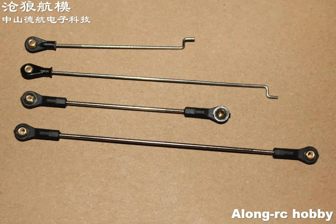 

RC Airplane Aircraft Spare Part-5pcs Steering Ball Joint with Rod End Bearing Servo Linkage Push Rod Head for RC Models Boat