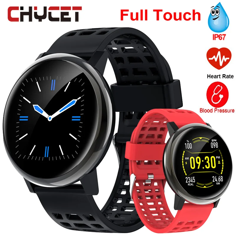 Смарт часы с тонометром сенсорным экраном и защитой класса IP68|Смарт-часы| |