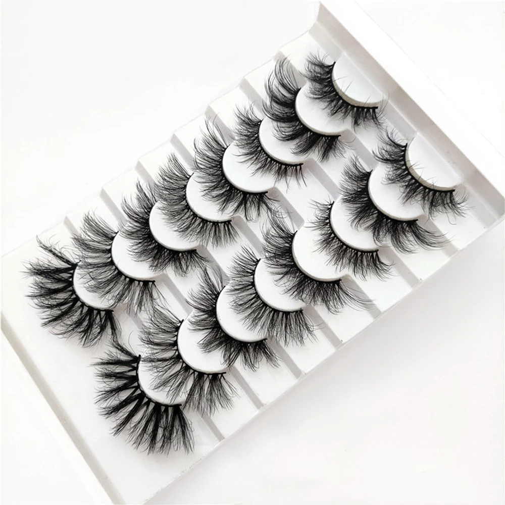 

8 пар смешанных стилей накладные ресницы 3D Искусственные норковые волосы пушистые длинные Искусственные ресницы 18 см ручная работа многора...