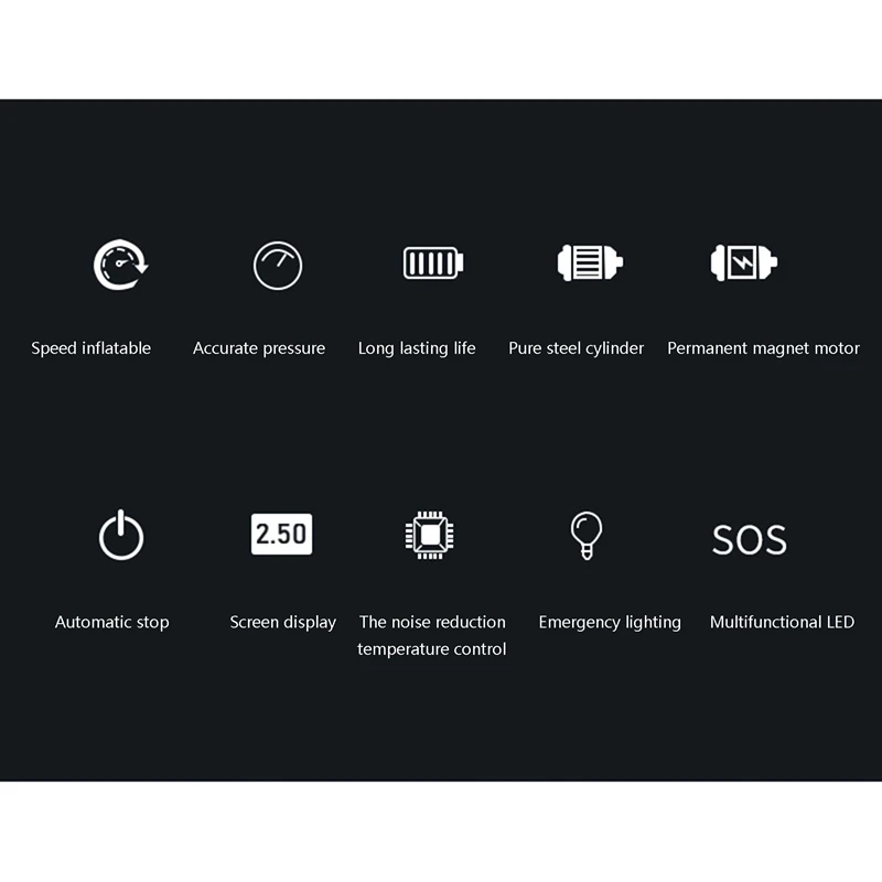 150PSI воздушный компрессор автомобильных шин 120 Вт высокой мощности Мощность