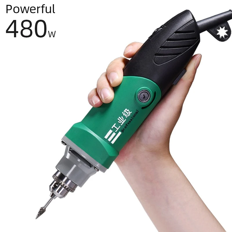 Мини гравер Dremel 480 Вт вращающийся инструмент сверлильный станок электрическая