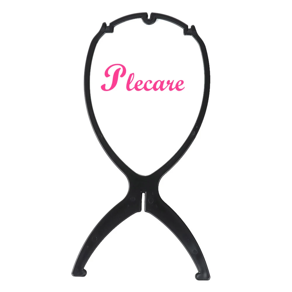 

5PCS 4 colors to choose from Adjustable wig holder plastic hat display wig head holder mannequin head/standing portable folding