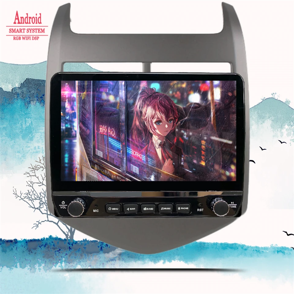 Автомагнитола 8 ГБ + 128 DSP Android 11 0 GPS RDS мультимедийный плеер для Chevrolet Aveo 2 Sonic T300 2011-2015