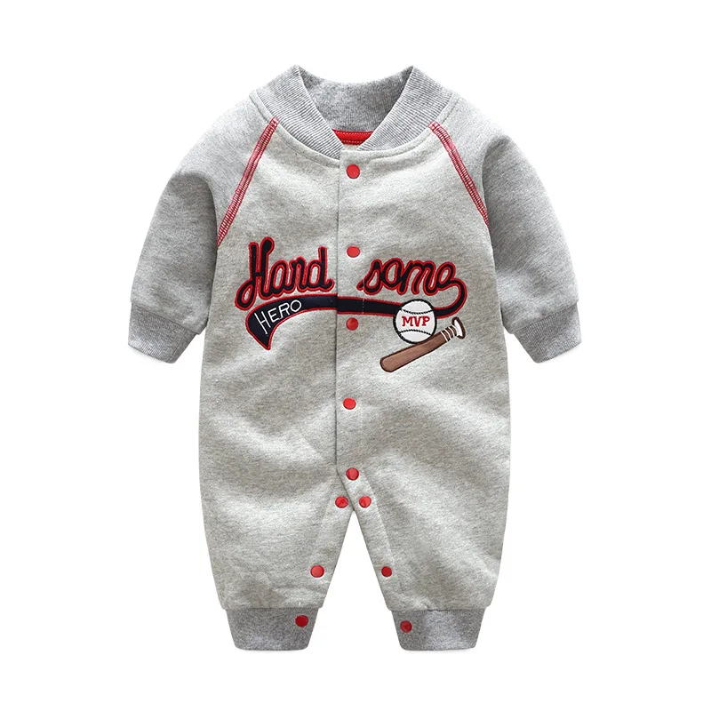 Хлопковый комбинезон для новорожденных 0-12 месяцев с длинным рукавом | Детская