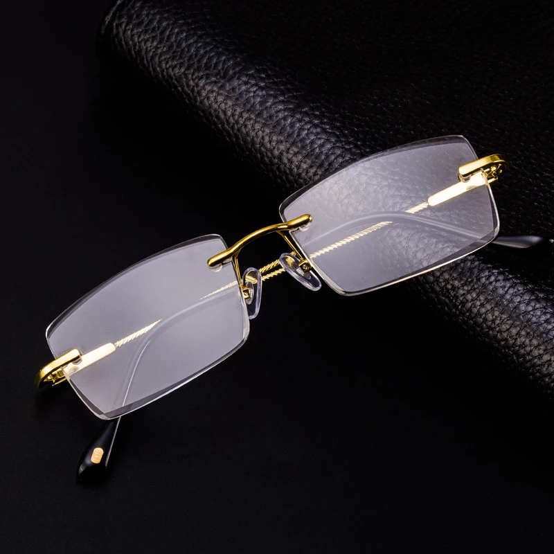 Винтажные очки для чтения без оправы мужские и женские с - Цена: 2010.14