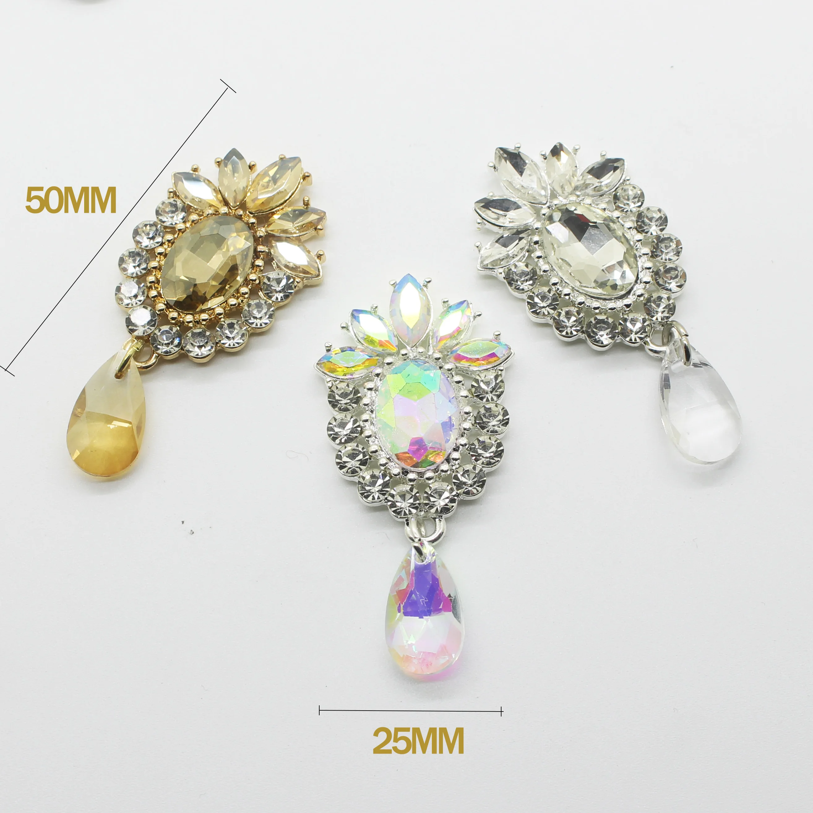 LKERAN 100% Новые Хрустальные пуговицы в стиле бохо для свадебной Подвески Красное