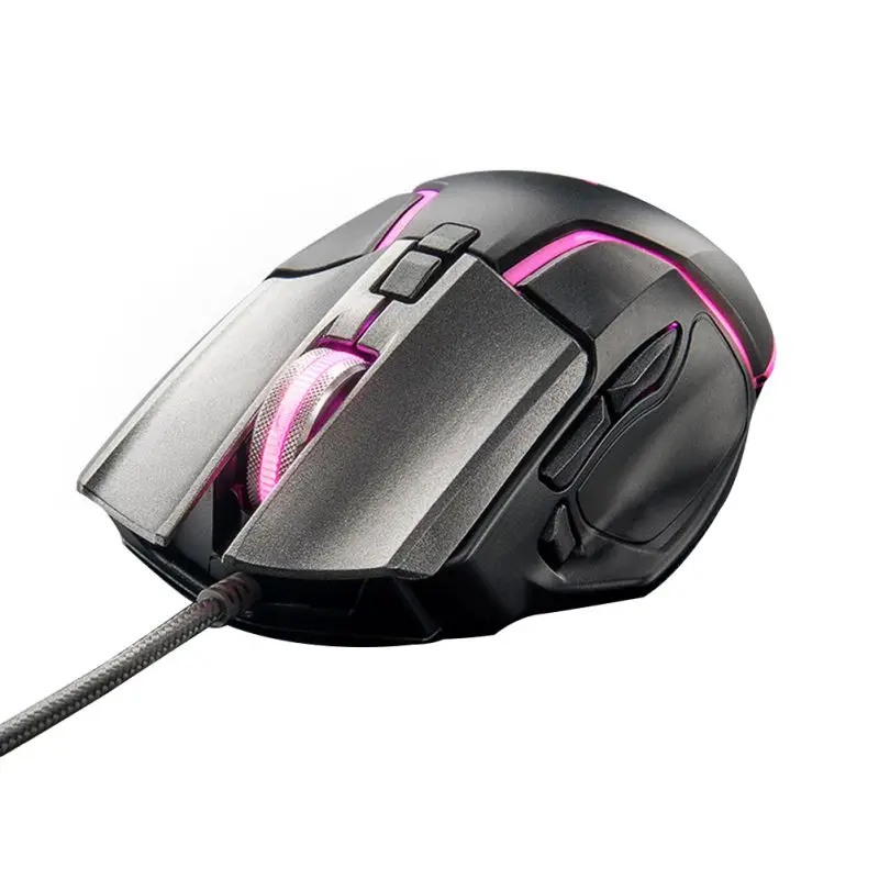 6400 dpi Макросъемка 8 кнопок RGB Магнитная мышь Проводная игровая usb |
