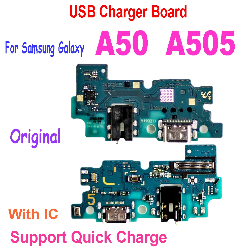 

Original Charging Port For Samsung Galaxy A50 SM-A505FN/DS A505F/DS A505 USB Charge Dock Connector Board Flex Cable