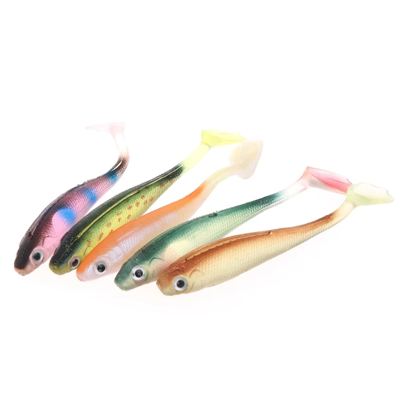 5 шт. рыболовные приманки мягкая искусственная рыба портом мама 9 см 5g