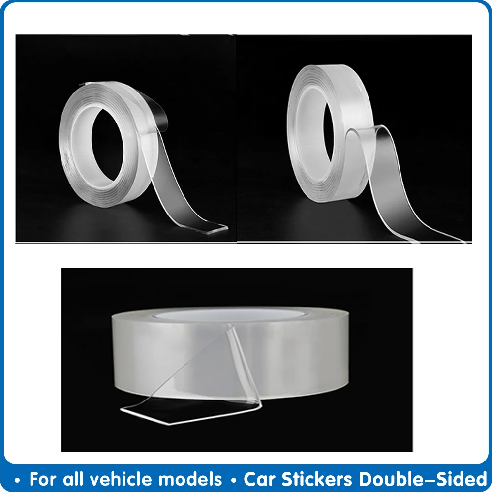 Автомобильная наклейка s двухсторонняя клейкая лента клей нано моющаяся Съемная