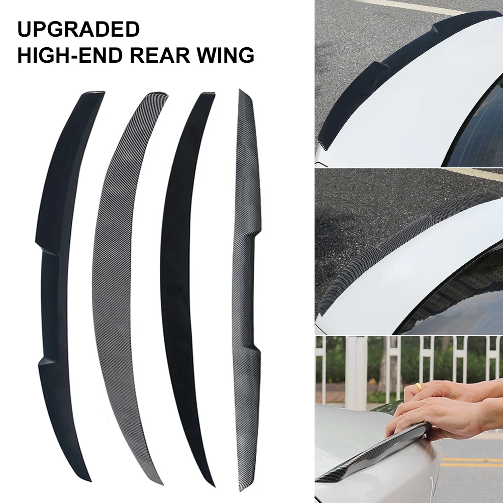 

Универсальный автомобильный спойлер на крышу заднего багажника, наклейка на бампер заднего крыла, автомобильный спойлер из углеродного во...