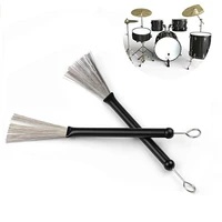 1 pair retractable drum wire sticks brushes aluminum handles for rock band country music folk drummers perfect gift parts