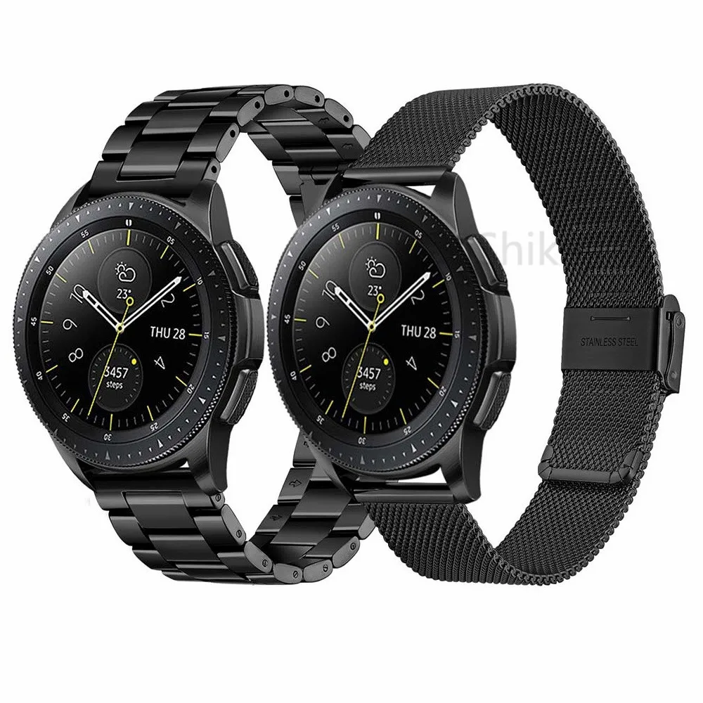 Металлический ремешок для Samsung galaxy watch active 2 40/44 мм спортивный браслет 42 стальной