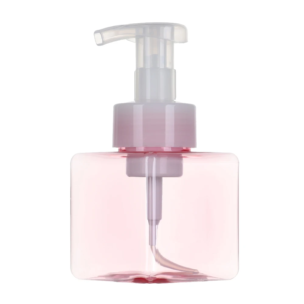250ml Pink 250/450 мл портативный дорожный квадратный мусс бутылка для жидкого мыла емкость для лосьона пресс душ косметический красочный дозатор для мыла - Цвет: 250ml Pink