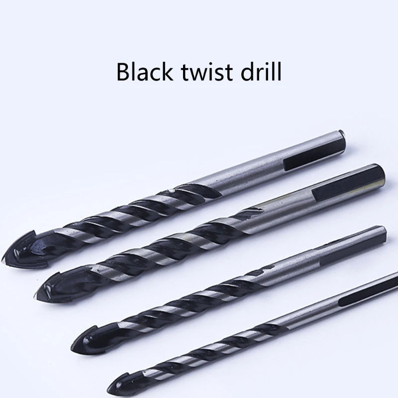 

10Pcs Carbide Drill Bit Set for Ceramic Tile Concrete Glass Marble Wood Triangle Porcelain Metal Bits 3-12mm