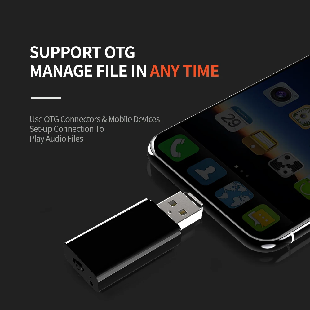 Миниатюрный цифровой магнитофон с интерфейсом USB