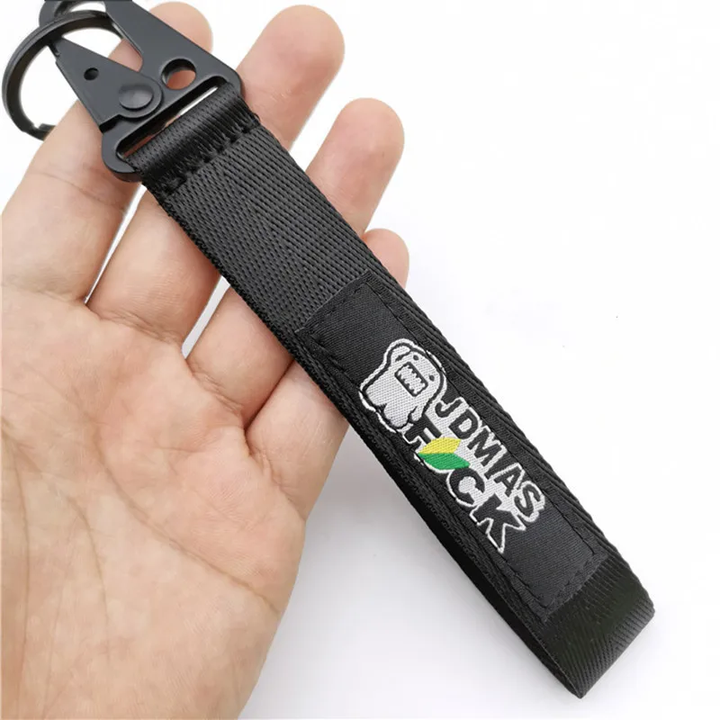 VEHICAR JDM Style Car Key Chain Backpack Embroidery Trailer Belt Personalized Auto Ring Wrist Lanyard Holder | Автомобили и