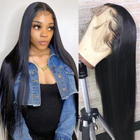 t part lace wig human hair wigs for black women brazilian straight human hair wig 13x1 pre plucked bleached knots wigs 150 remy