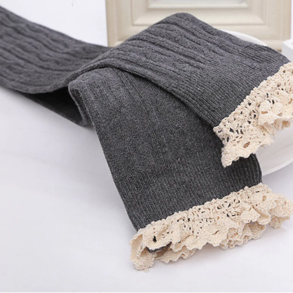 

2019 New Lace Boot Cuffs women's stockings Fashion Warmer Cotton knitting Blend Leg Long Tube Stockings Casual Cute stockings