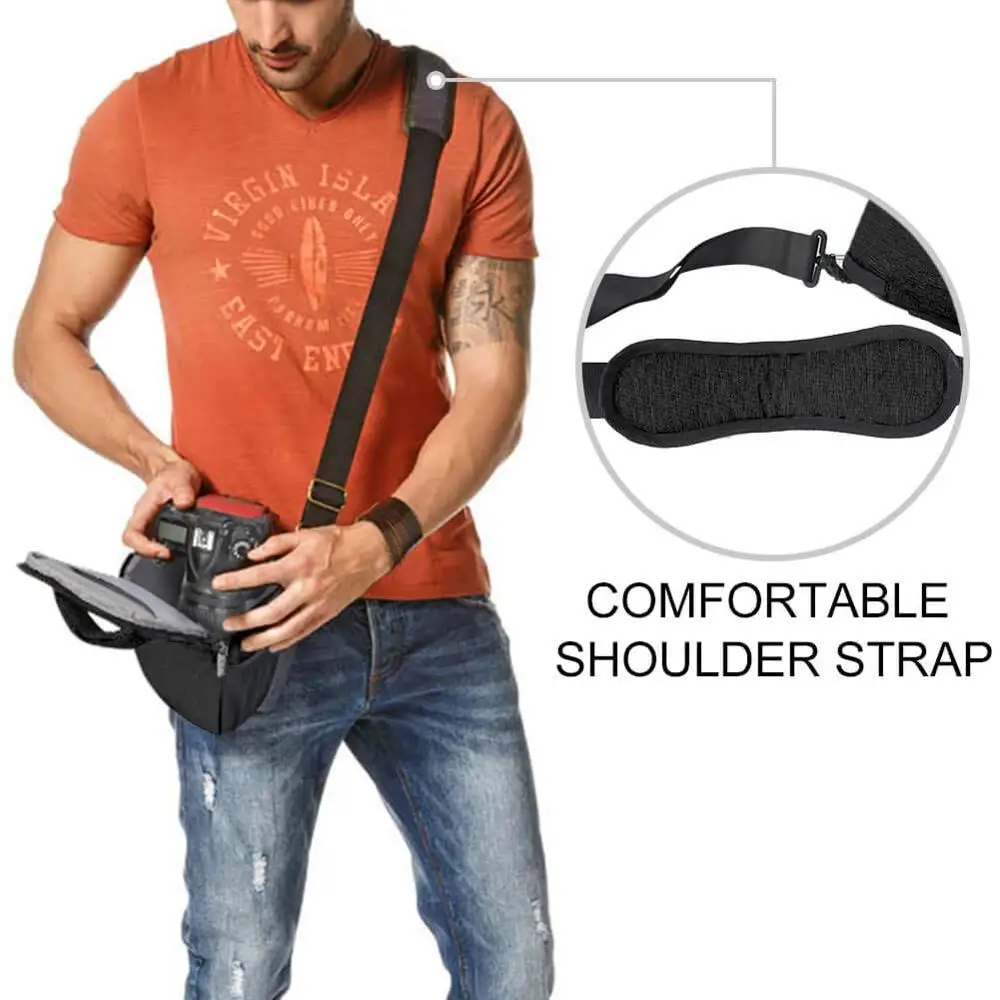 Waterproof DSLR Camera Bag case cover for Canon EOS Rebel T100 SL3 SL2 SL1 T7 T7i T6i T5i T6s T6 T5 T4i T3i T3 T2i T1i XTi XSi |