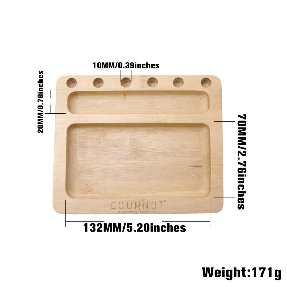 COURNOT Натуральный Бамбуковый поднос с предварительно свернутым Конусным