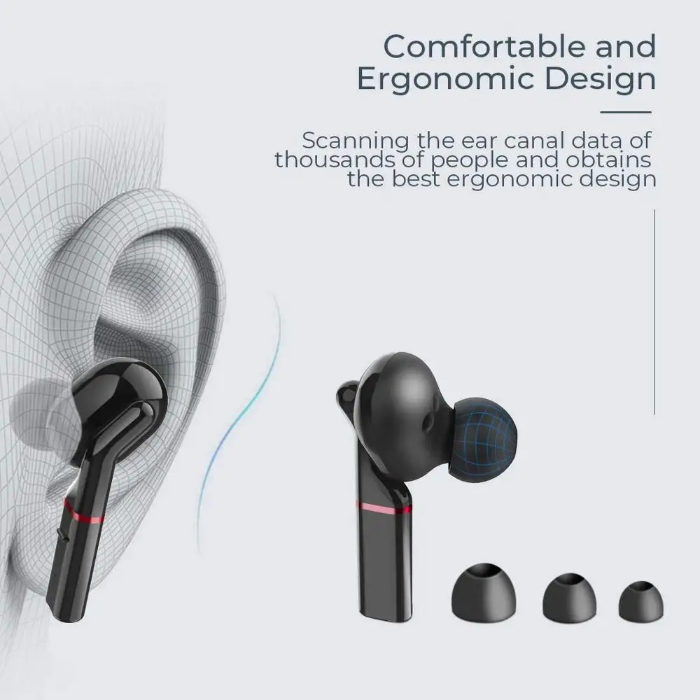 Bluetooth 5 0 беспроводные наушники настоящие беспроводной чехол спортивные со