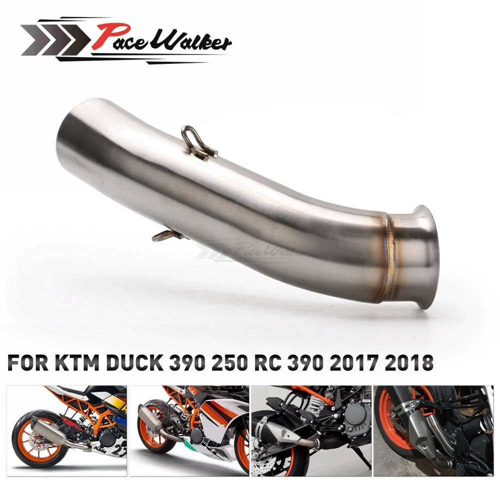 Глушитель для мотоцикла Труба среднего соединения KTM Duck 390 250 RC RC390 2017 2018 17 Новинка |