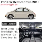 5-кратный автомобильный фсветильник рь для чтения карты для 1998-2010 VW, новый купол bettles для багажника автомобиля, лампа для перчаточного ящика