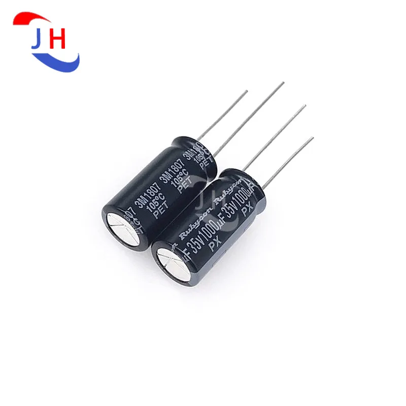 

5PCS Aluminum Electrolytic Capacitor 35v1000uf 10x20 PX 105 Degree 5mm Pitch 35V 1000UF