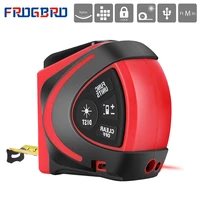 frogbro usb charging infrared laser distance meter 30m digital range rangefinder multi angle laser 16ft 5m measuring tape