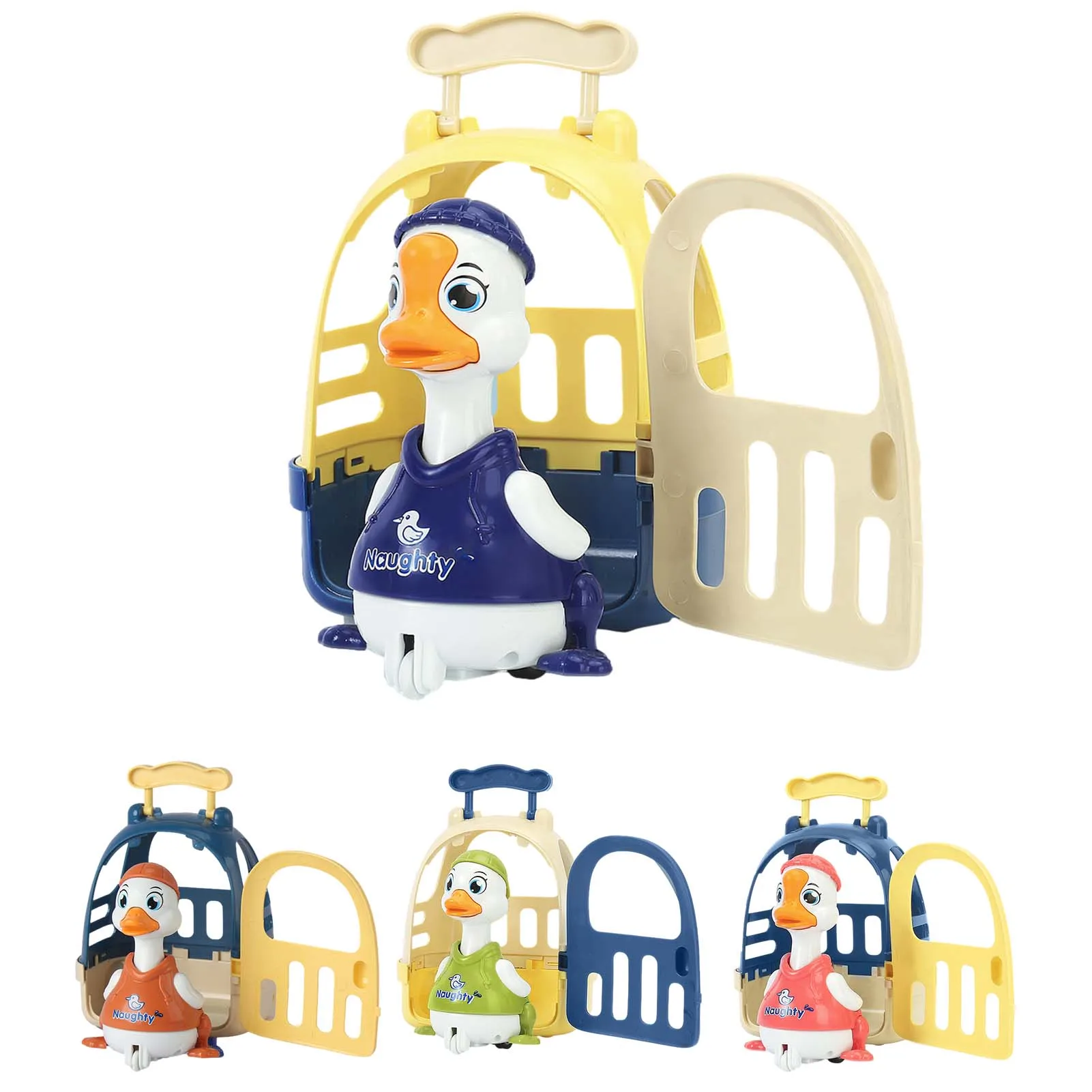 

Pressing Duck Car Inertial Pull Back Baby Pull-back Car Pressing The Head Will Move Clockwork Kids Educational Toys