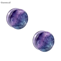 guemcal 2pcs fashion all match multicolor solid ears 6mm 30mm exquisite piercing jewelry