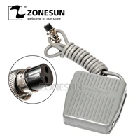 zonesun the pedal switch tfs 201 foot switch pedal switch with self reset line 1 4m cable length for electric filling machine