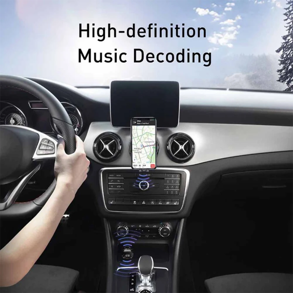 

Car FM Transmitter Bluetooth 5.0 AUX Handsfree Wireless Car Kit Dual USB Car Car Charger Fast Charging fast Charge Type Charger
