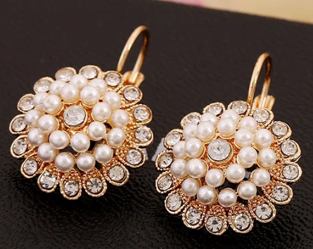 

UXN369 Glitter Earring 925 Sterling Silver Zirconia stone Female Engagement Jewelry