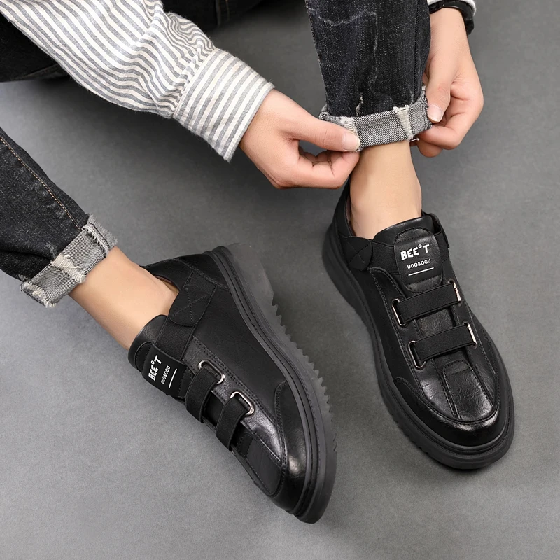 

Для мужчин; Большие Размеры с волнообразным краем; Zapatos De Hombre 2020 кожаные туфли Для мужчин s кроссовки Повседневное для обуви в наличии для Для...