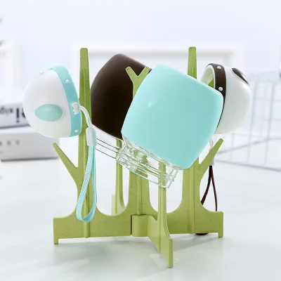 Green Детская бутылочка для кормления чистый держатель для сушки новорожденный случайный цвет многофункциональный слив молочные бутылки соски соска для хранения сушильная стойка - Цвет: Green