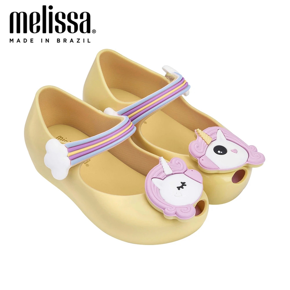 Melissa/милые прозрачные сандалии с единорогом для девочек Melissa Детские