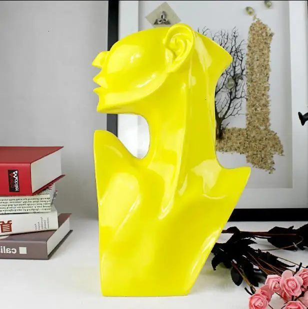 Абстрактная Современная Дамская скульптура смола медитация статуя девушки